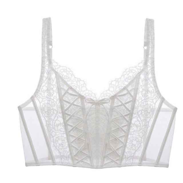 CINOON Sexy Lace Bralette French Corset Bras - Embroidery Lingerie - French Sexy Boutique