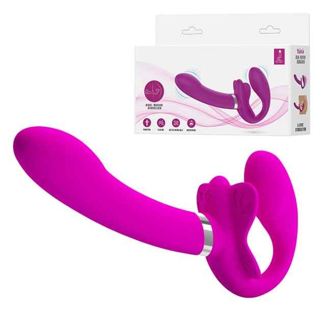Erotic Sex Toy Strapless Vibrator Slip in - Double Ended for Women - French Sexy Boutique