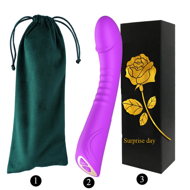 Large size Real Dildo Vibrators for Women Soft Silicone Powerful Vibrator G-Spot Vagina Clitoris Stimulator Sex Toys for Adults