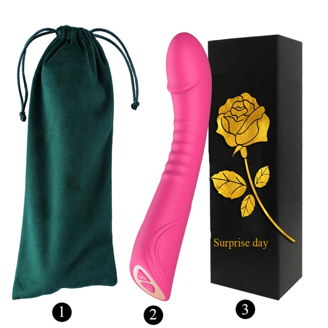 Large size Real Dildo Vibrators for Women Soft Silicone Powerful Vibrator G-Spot Vagina Clitoris Stimulator Sex Toys for Adults