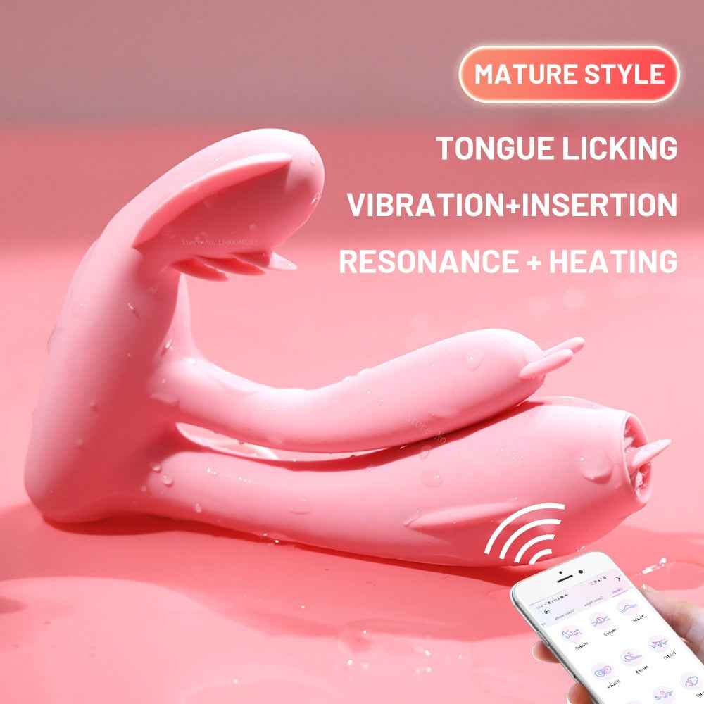 Wireless Bluetooth Remote Control APP Dildo Wearable Vaginal Panties Rabbit Vibrators Adult Women Clitoris Masturbators Sex Toy - French Sexy Boutique