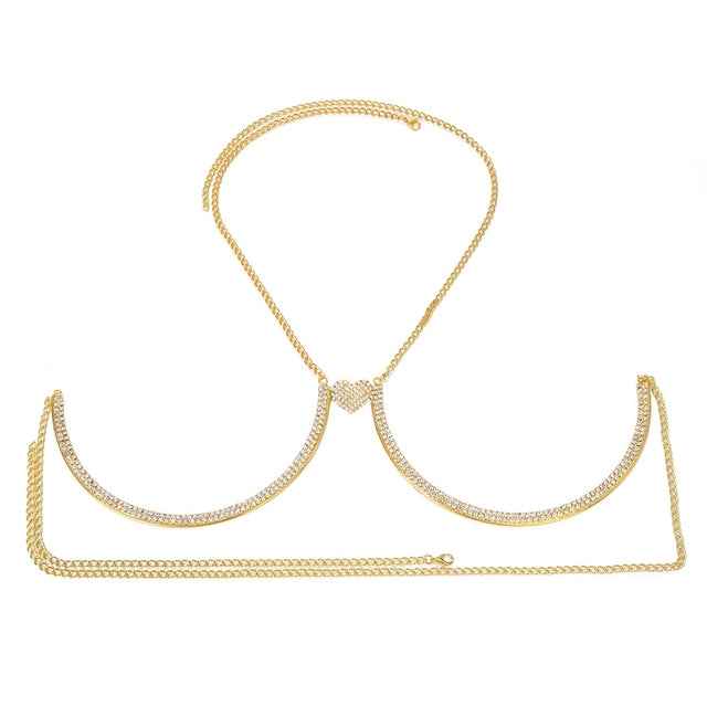 Sexy Rhinestone Body Chain Jewelry - French Sexy Boutique