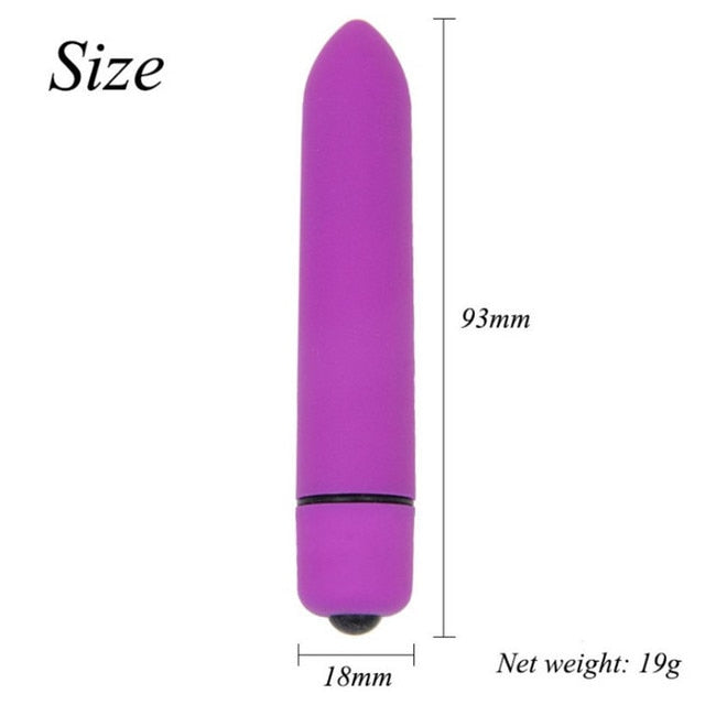 Mini Bullet Vibrator - G Spot Vibration - Vagina - Clitoris with 10 speeds