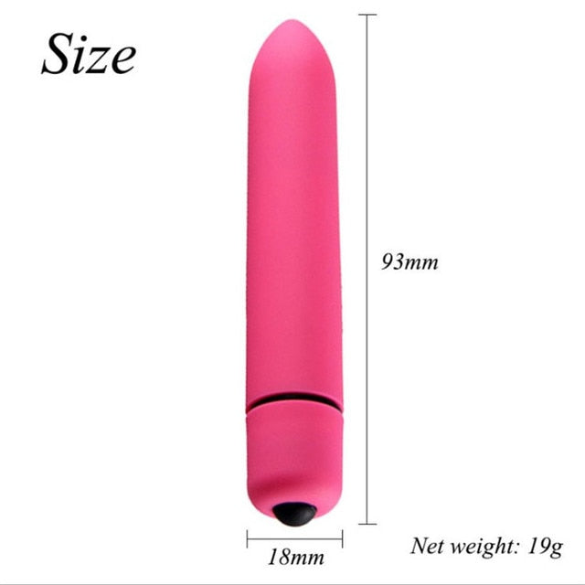 Mini Bullet Vibrator - G Spot Vibration - Vagina - Clitoris with 10 speeds