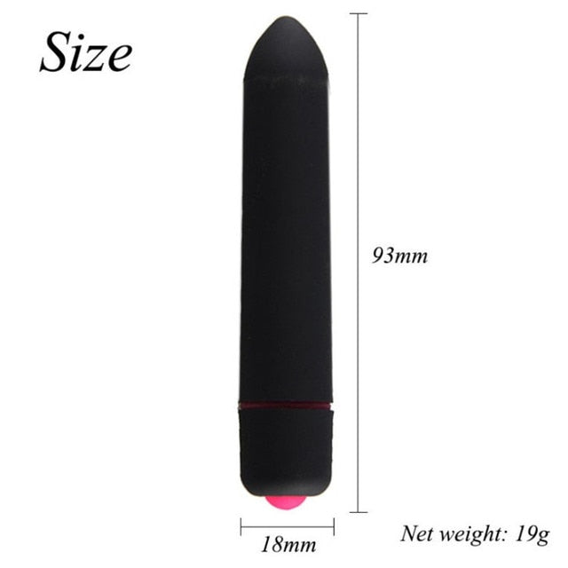 Mini Bullet Vibrator - G Spot Vibration - Vagina - Clitoris with 10 speeds