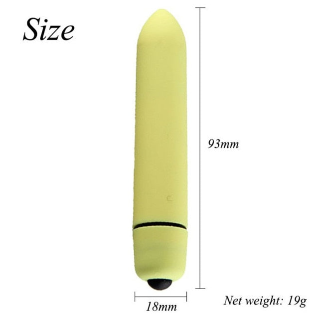 Mini Bullet Vibrator - G Spot Vibration - Vagina - Clitoris with 10 speeds