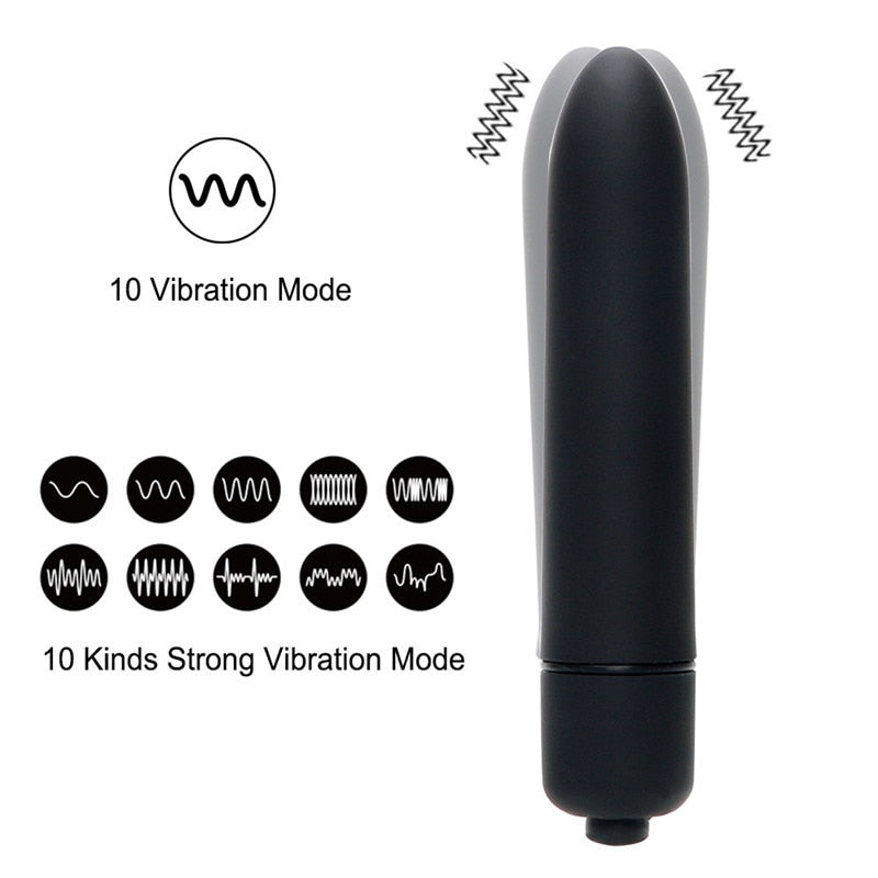 Mini Bullet Vibrator - G Spot Vibration - Vagina - Clitoris with 10 speeds