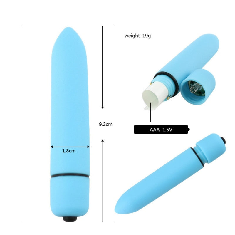 Mini Bullet Vibrator - G Spot Vibration - Vagina - Clitoris with 10 speeds