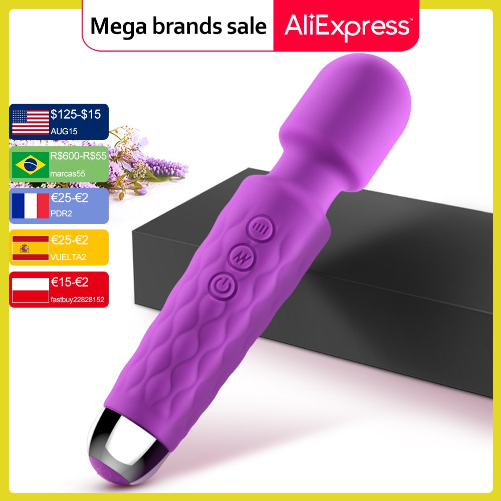 Strong 10 speed Dildo - Vibrator for Women - Magic Wand Massager