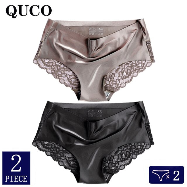 2pcs/lot QUCO Brand High Quality Women Panties Seamless Underwear