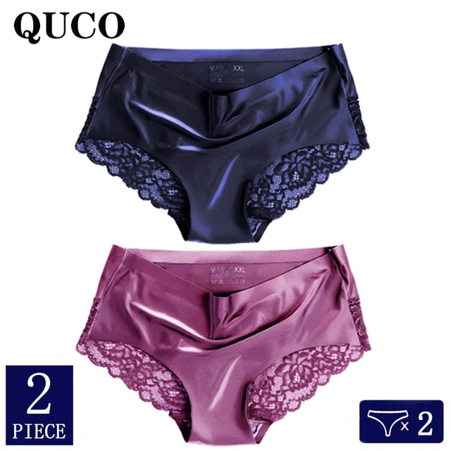 2pcs/lot QUCO Brand High Quality Women Panties Seamless Underwear