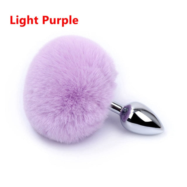 Adult Anal Butt Plug Stainless Steel With Fox Tail