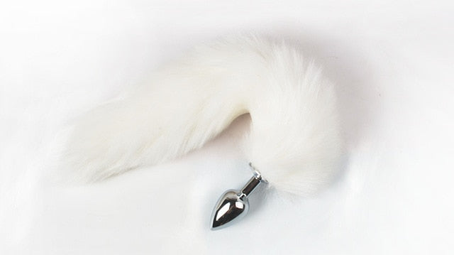 Adult Anal Butt Plug Stainless Steel With Fox Tail