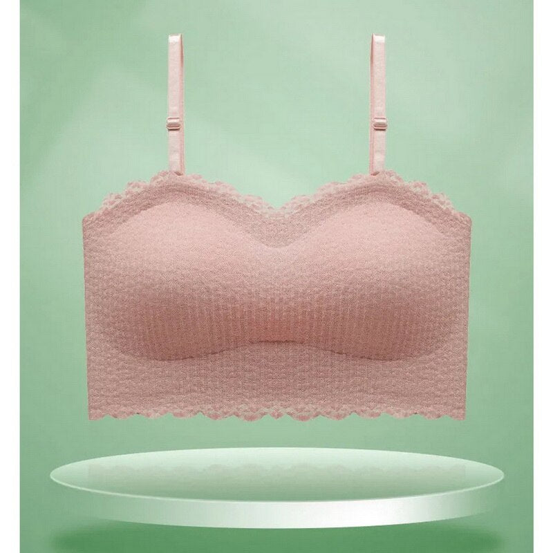 Comfortable Wireless Strapless Bras For Women Bralette Seamless Lace Push Up Bra Lingerie Sexy Backless Invisible Bras