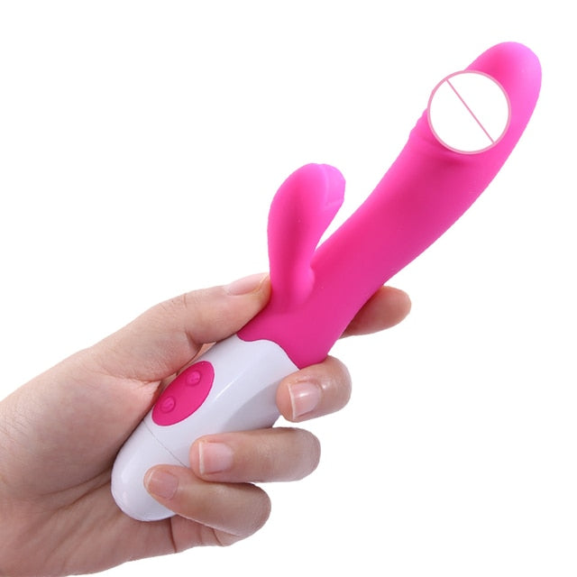 Dildo G-Spot Rabbit Vibrators for Women Vaginal Clitoral Massager 30 Speeds Female Masturbator Adults Erotic Sex Toys for Women