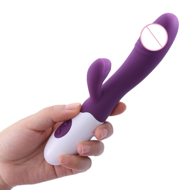 Dildo G-Spot Rabbit Vibrators for Women Vaginal Clitoral Massager 30 Speeds Female Masturbator Adults Erotic Sex Toys for Women