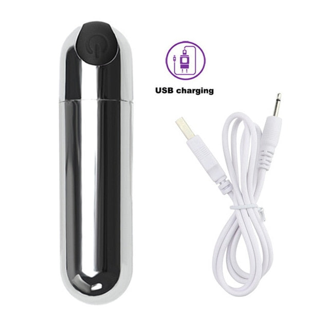 G-Spot Bullet Vibrators for Women USB Charge Small Sex Toys Powerful Bullets Vibrator Clitoral Stimulator Portable Mini Massager