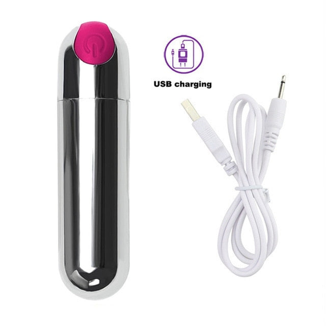 G-Spot Bullet Vibrators for Women USB Charge Small Sex Toys Powerful Bullets Vibrator Clitoral Stimulator Portable Mini Massager