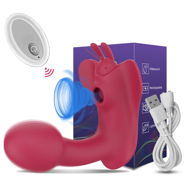 G-Spot Sucking Dildo Vibrator With Bluetooth App Control