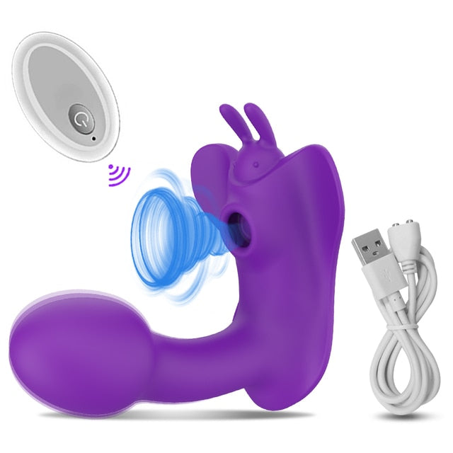 G-Spot Sucking Dildo Vibrator With Bluetooth App Control