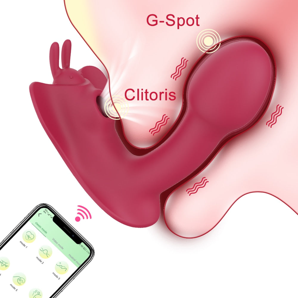 G-Spot Sucking Dildo Vibrator With Bluetooth App Control