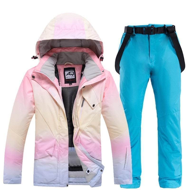 2022 New Fashion Color Matching Ski Suit - Stay Warm in the Snow