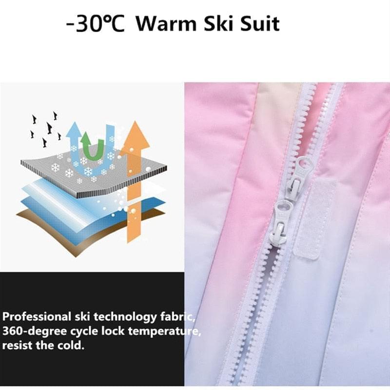 2022 New Fashion Color Matching Ski Suit - Stay Warm in the Snow