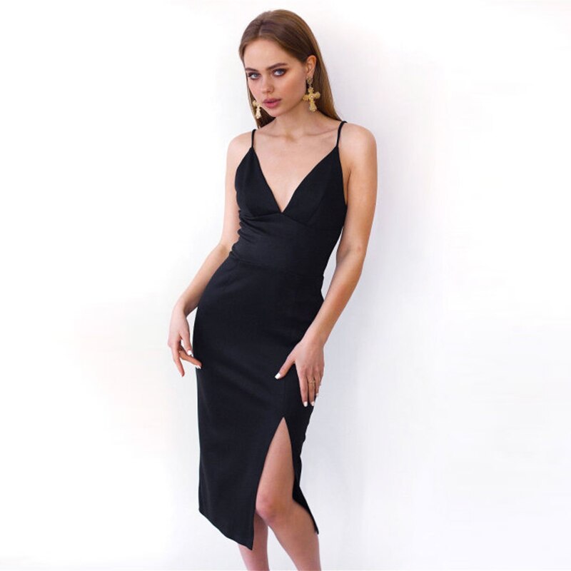 Adyce New Summer Women White Bodycon Bandage Dress Sexy V Neck Spaghetti Strap Club Celebrity Evening Runway Party Long Dresses