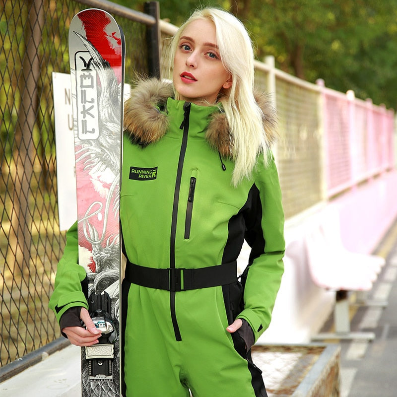 RUNNING RIVER Waterproof jumpsuit For women ski Suit women skiing Snowboard Jacket Female Snowboarding Set Clothing #N9470