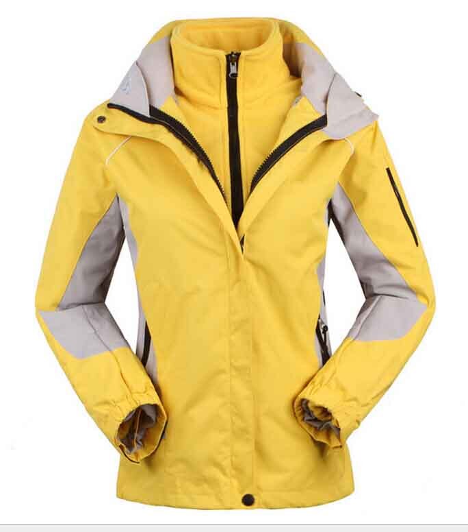 THE ARCTIC LIGHT Women's Skiing Jackets+Fleece Jacket Lady Outdoor Sports Coat Suit Warm Waterproof 2 in 1 Female Ski Wear Coat