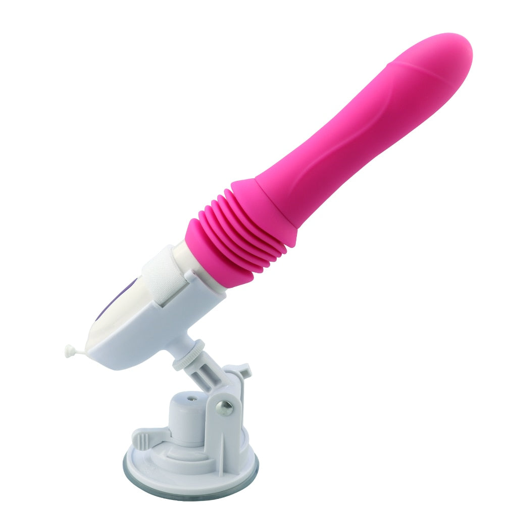 Up And Down Movement Female Dildo Vibrator Powerful Hand-Free Automatic Penis with Suction Cup