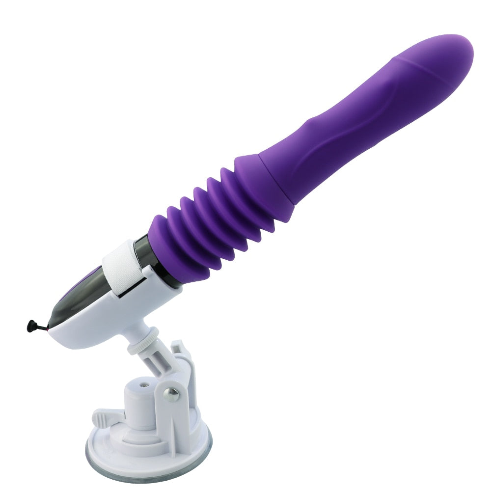 Up And Down Movement Female Dildo Vibrator Powerful Hand-Free Automatic Penis with Suction Cup