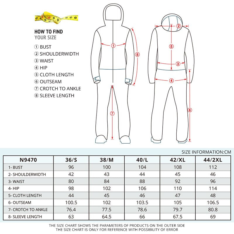 RUNNING RIVER Waterproof jumpsuit For women ski Suit women skiing Snowboard Jacket Female Snowboarding Set Clothing #N9470