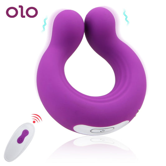 OLO Clitoris Stimulator Massager Vibrator Ring Vibrator Couple Vibrator Penis Clitoral Stimulation 9 Speeds Sex Toys for Adult