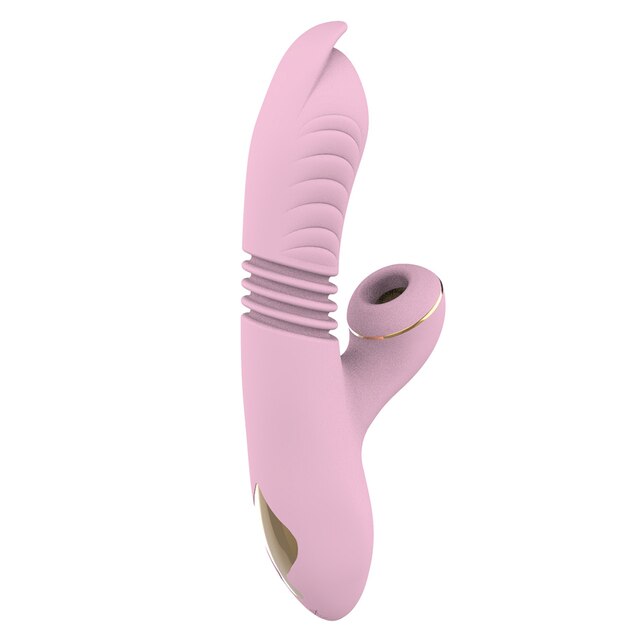 Use Your Tongue Vibrating Rabbit with G Spot Stimulator, Heating and Telescopic Throb