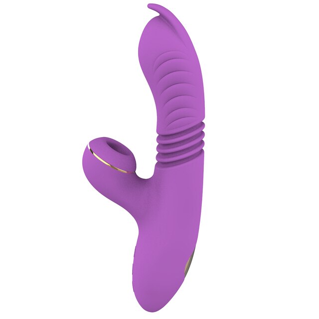 Use Your Tongue Vibrating Rabbit with G Spot Stimulator, Heating and Telescopic Throb