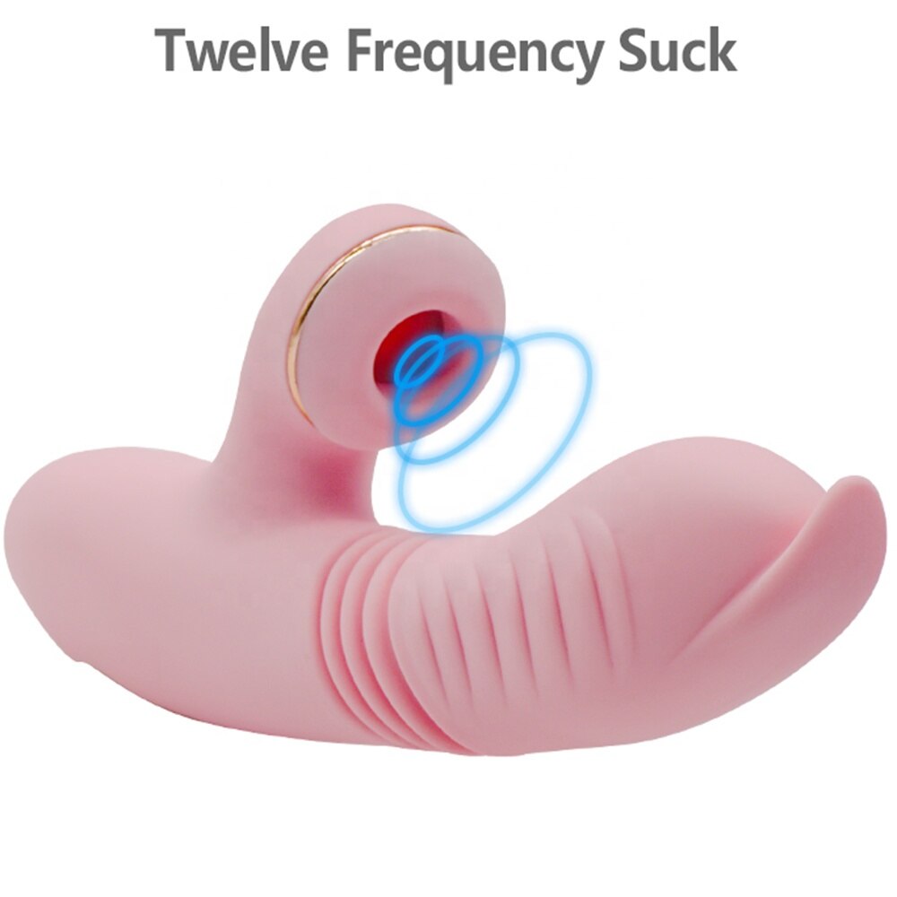 Use Your Tongue Vibrating Rabbit with G Spot Stimulator, Heating and Telescopic Throb