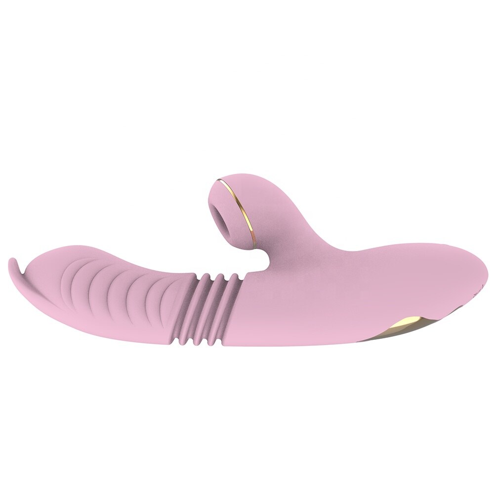 Use Your Tongue Vibrating Rabbit with G Spot Stimulator, Heating and Telescopic Throb