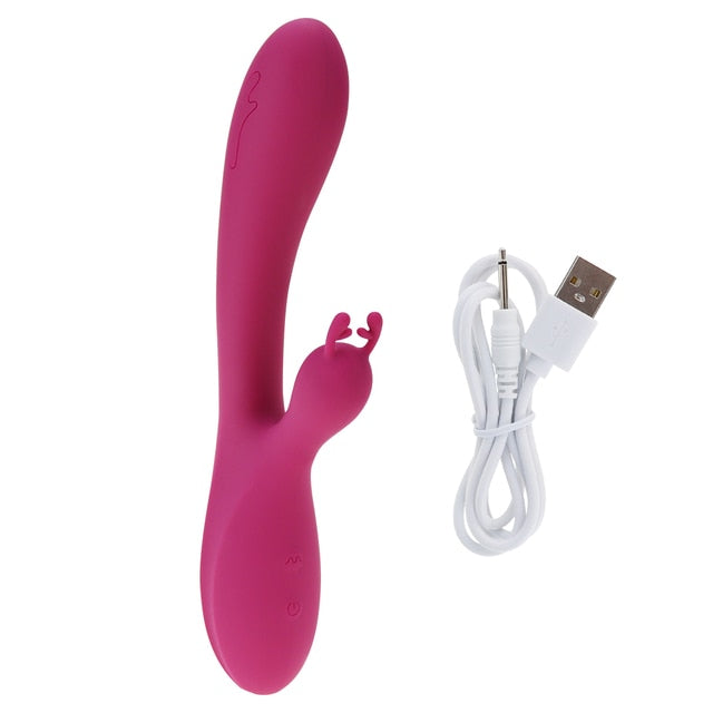Use Your Tongue Vibrating Rabbit with G Spot Stimulator - Heating & Telescopic Throb