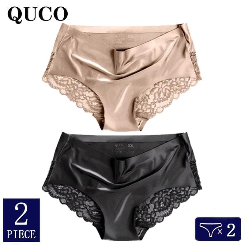 2pcs/lot QUCO Brand High Quality Women Panties Seamless Underwear