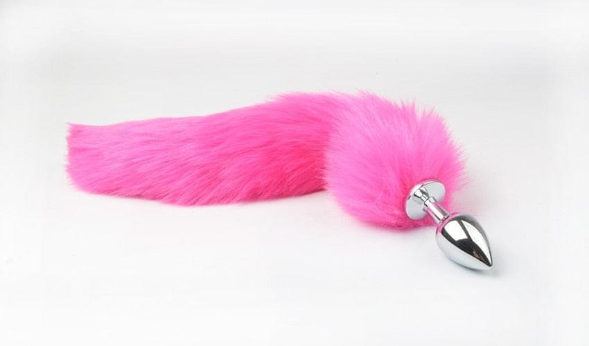 Adult Anal Butt Plug Stainless Steel With Fox Tail