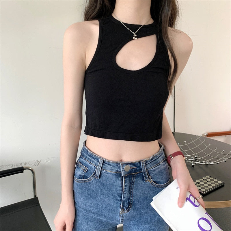 Knitted Binder Chest Woman Tank Tops Spaghetti Strap Corset Crop Camis With Built in Bras Korean Fashion Woman Tanks Camisole