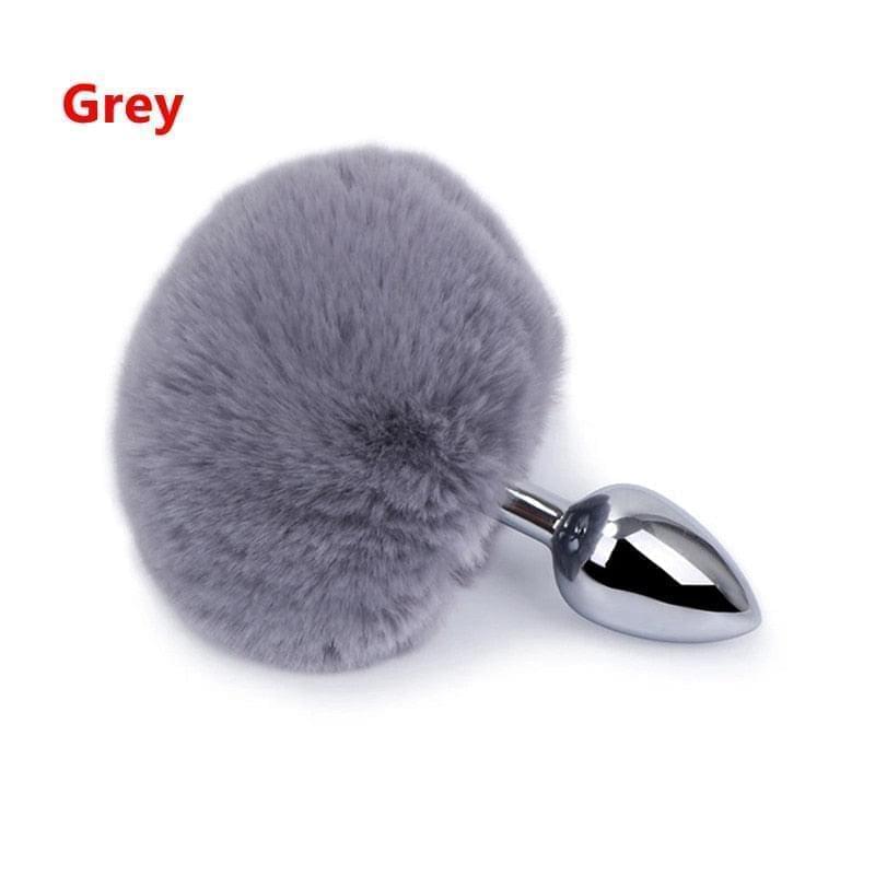 Adult Anal Butt Plug Stainless Steel With Fox Tail