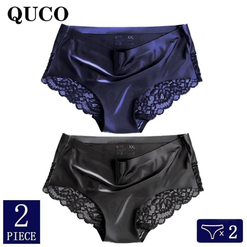 2pcs/lot QUCO Brand High Quality Women Panties Seamless Underwear