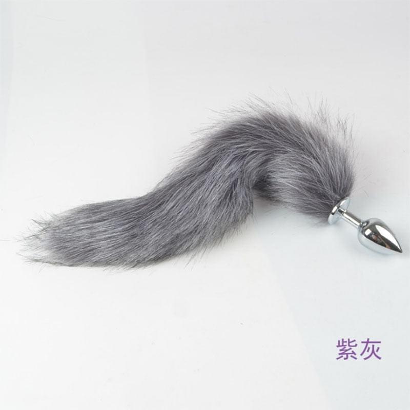 Adult Anal Butt Plug Stainless Steel With Fox Tail