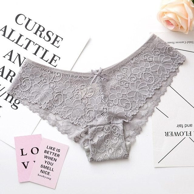 Sexy Lace Panties Women Fashion Cozy Lingerie Tempting Briefs High Quality Women's Underpant Low Waist Intimates Underwear