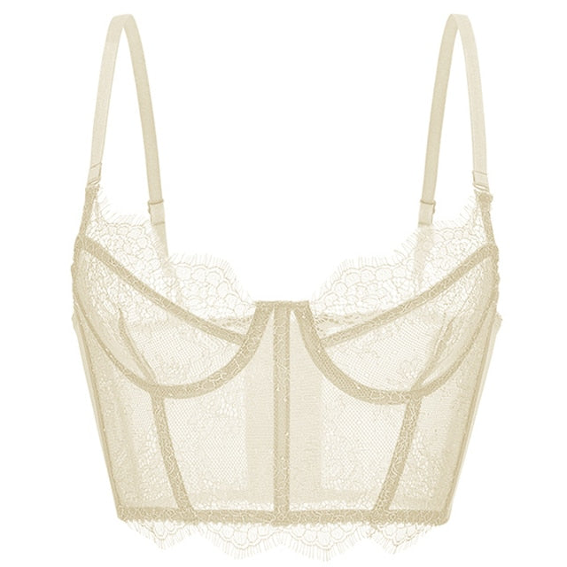 Sexy Lingerie for Women Underwear Set Lace Embroidery Brassiere Women&#39;s Lingerie Set Push Up Thin Bralette Deep V Bra and Panty