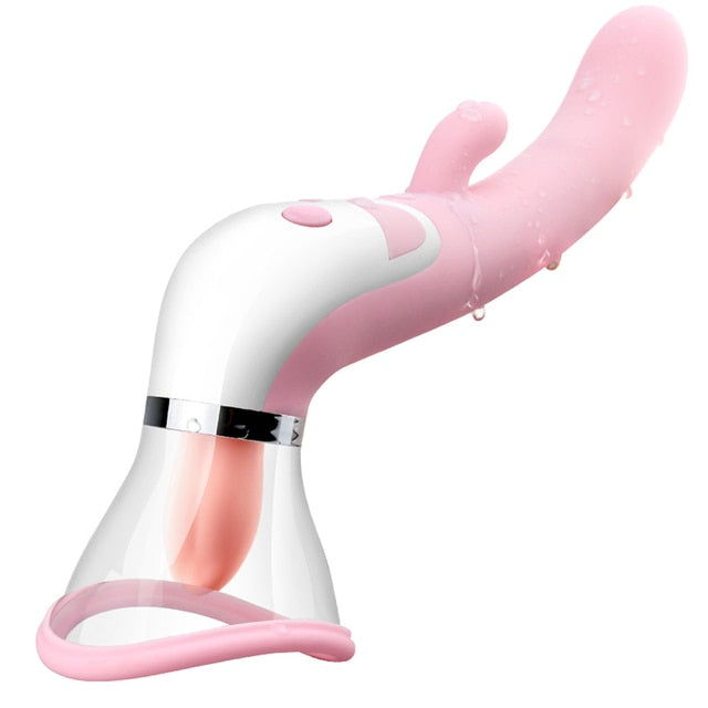 Experience Ultimate Pleasure: G-Spot Vibrator with Sucking & Licking Functions