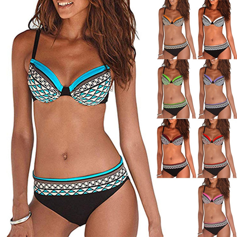 Summer One-Piece Swimsuits Women Clothes Sexy Bikini Sets Swim Suit Print Swimming Suit for Woman Beachwear Swimwear Bikinis