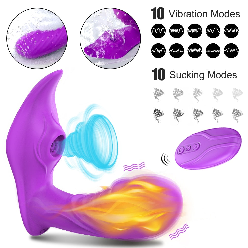 Vagina Sucking Vibrator 20 Speeds Vibrating Sucker Oral Sex Suction Clitoris Stimulator Erotic Sex Toy for Women Sexual Wellness